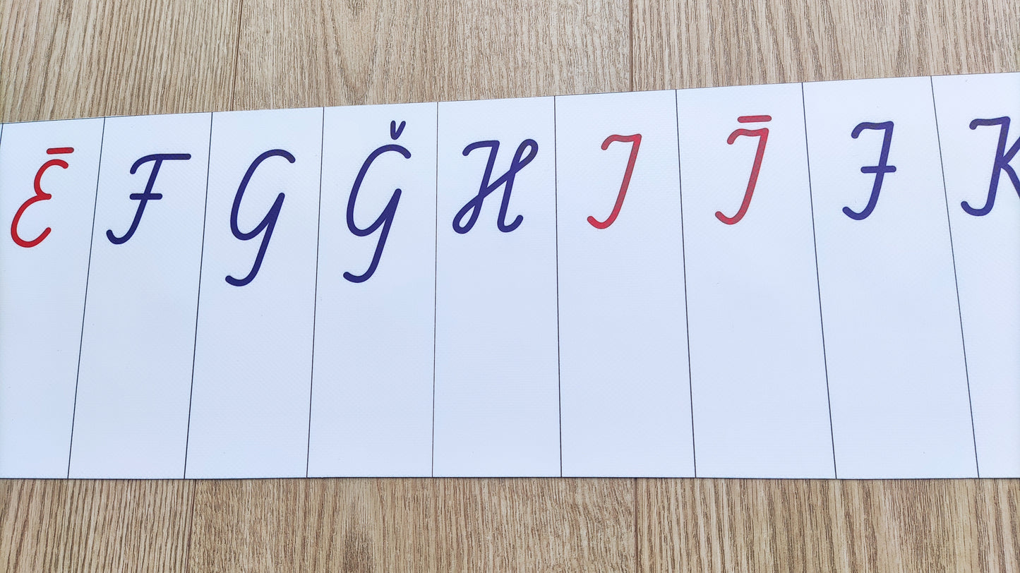 Burtu lente - LIELIE rakstītie burti