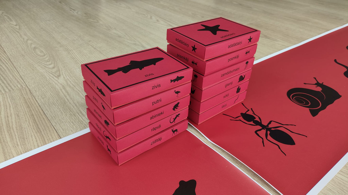 Mugurkaulnieki/Bezmugurkaulnieki kartiņas un kastītes - PDF formātā