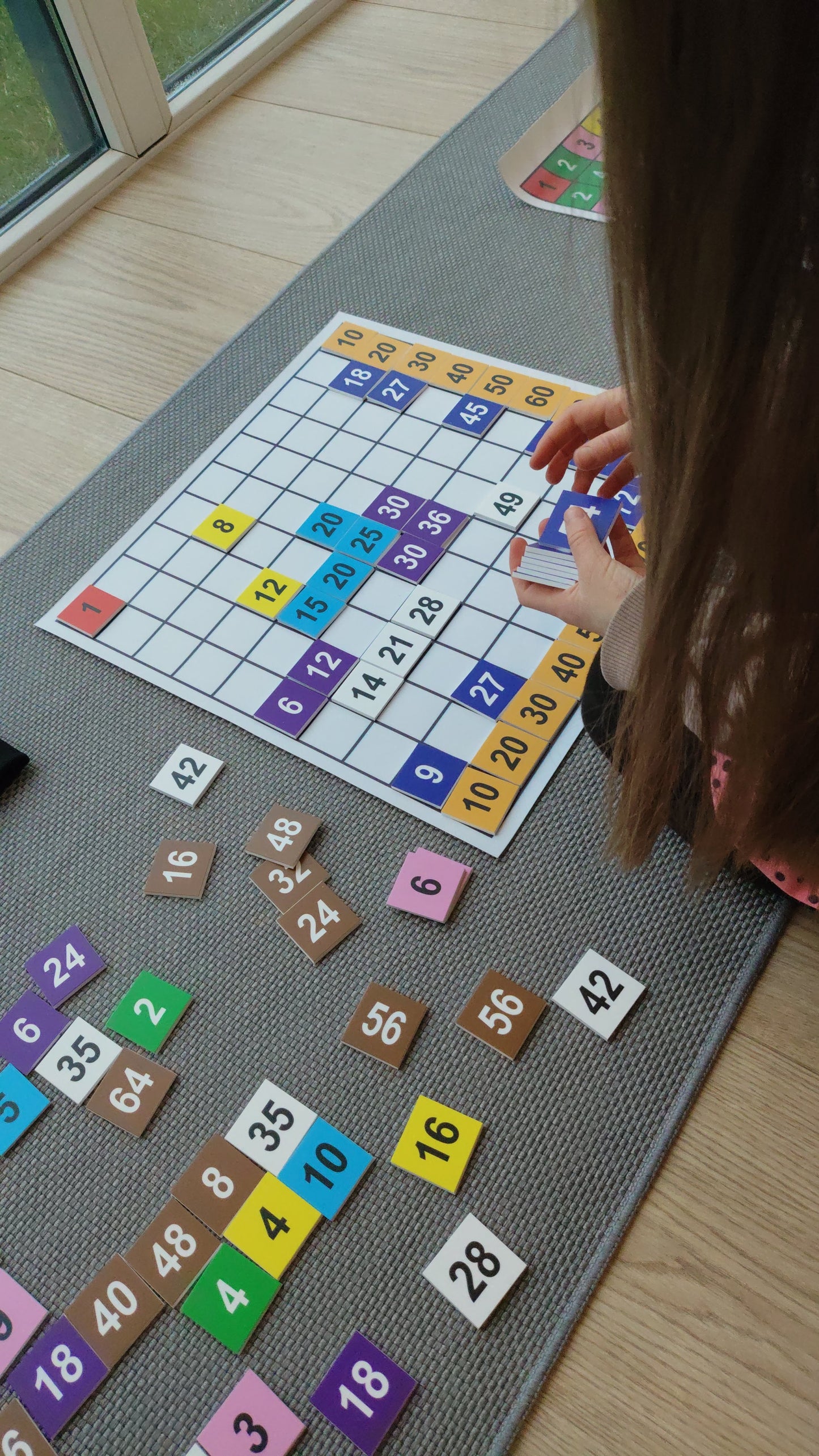 Plastikāta reizināšanas kartiņas