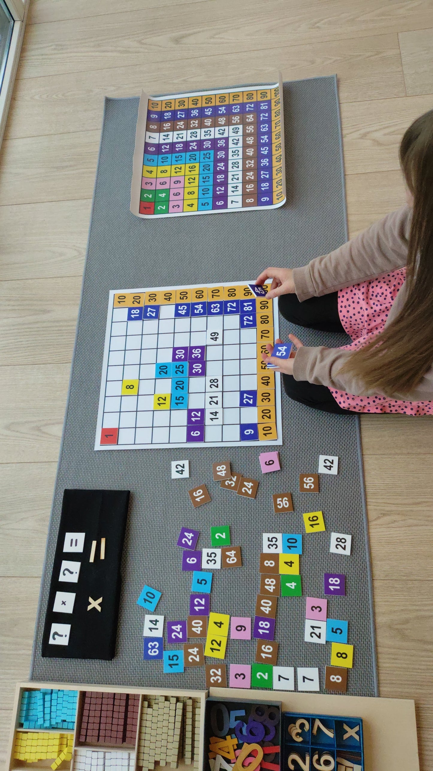 Plastikāta reizināšanas kartiņas