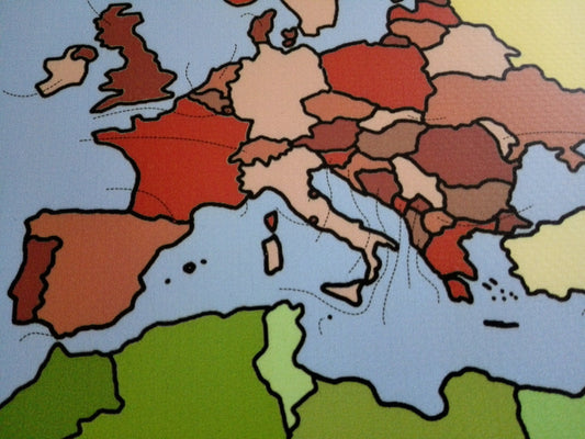 Karte ar pasaules valstu robežlīnijām BEZ valstu nosaukumiem