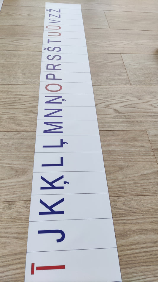 Burtu lente - lielie drukātie burti