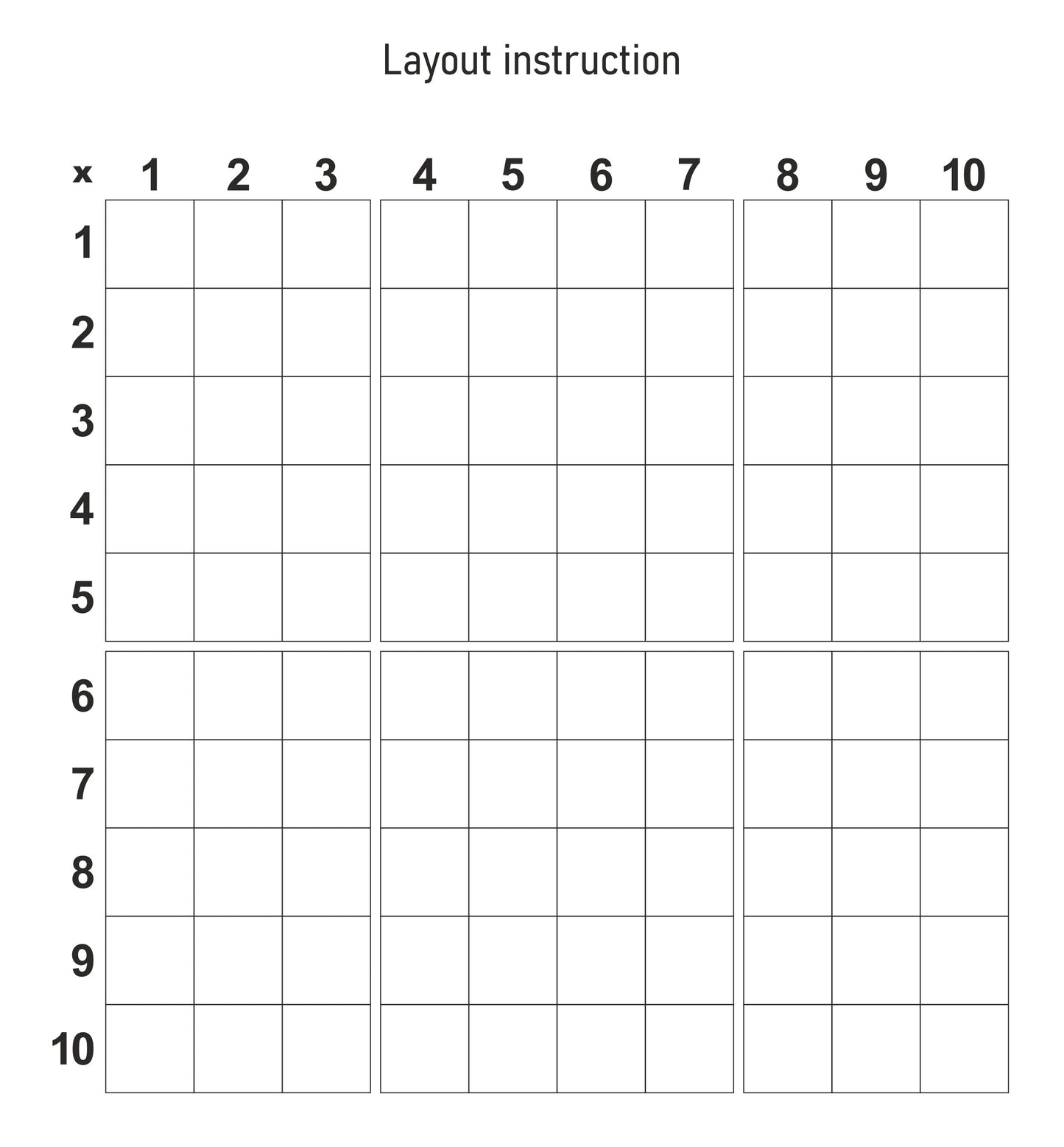 Pythagoras Decanomial Square, Pythagorean board, poster, multiplication cards, Worksheet Printable Square of Pythagoras/Table of Pythagoras