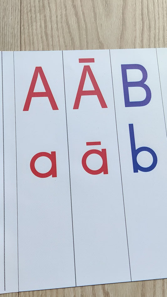 Burtu lente - LIELIE un mazie drukātie burti