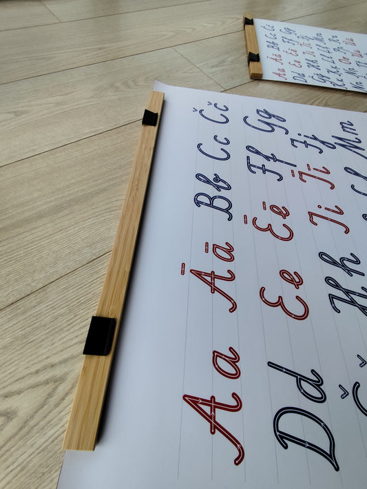 Lielais alfabēta plakāts. Mazais alfabēta plakāts