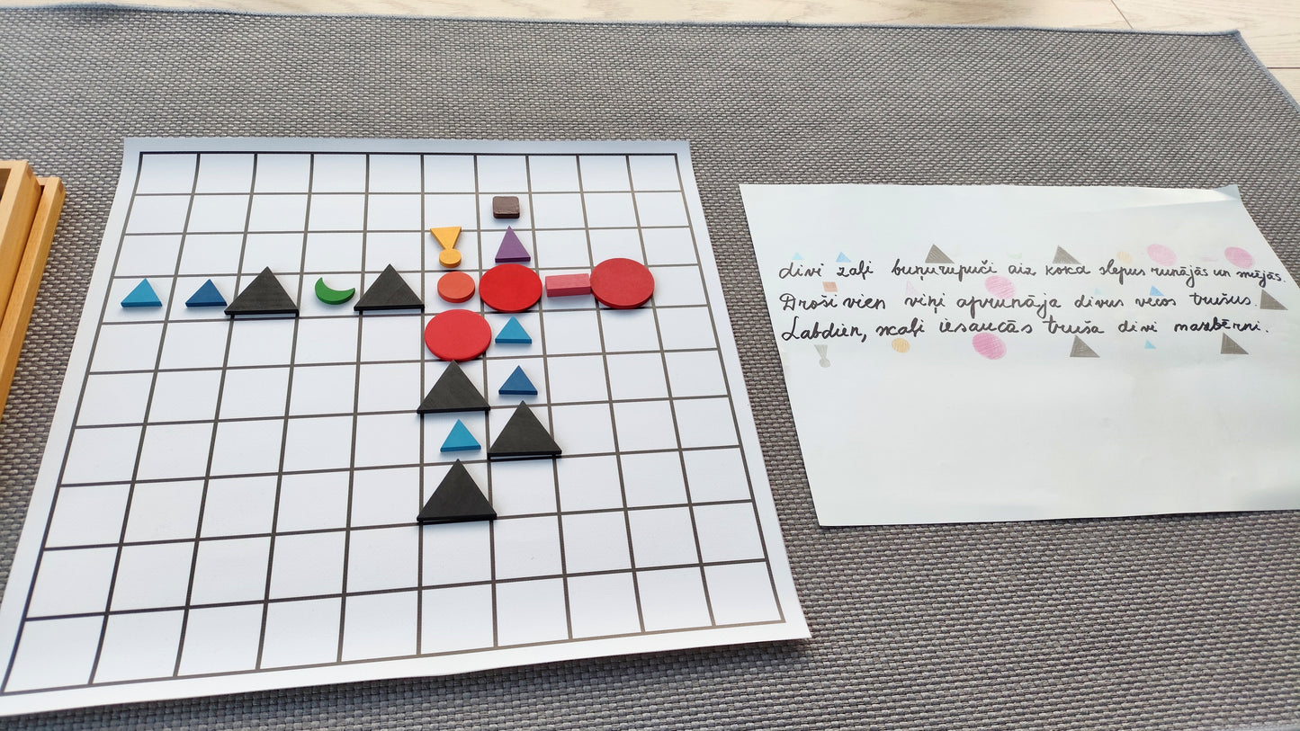 Melnbalts paklājiņš - gramatikas spēlei