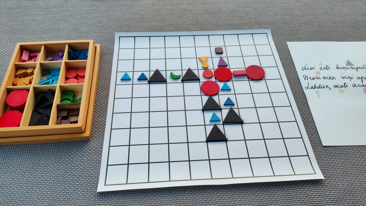 Melnbalts paklājiņš - gramatikas spēlei